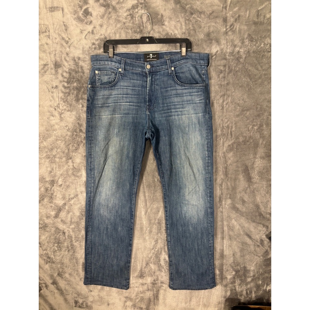 7 For All Mankind Austyn Luxe Performance Relaxed Straight Leg Jeans Mens 38x31